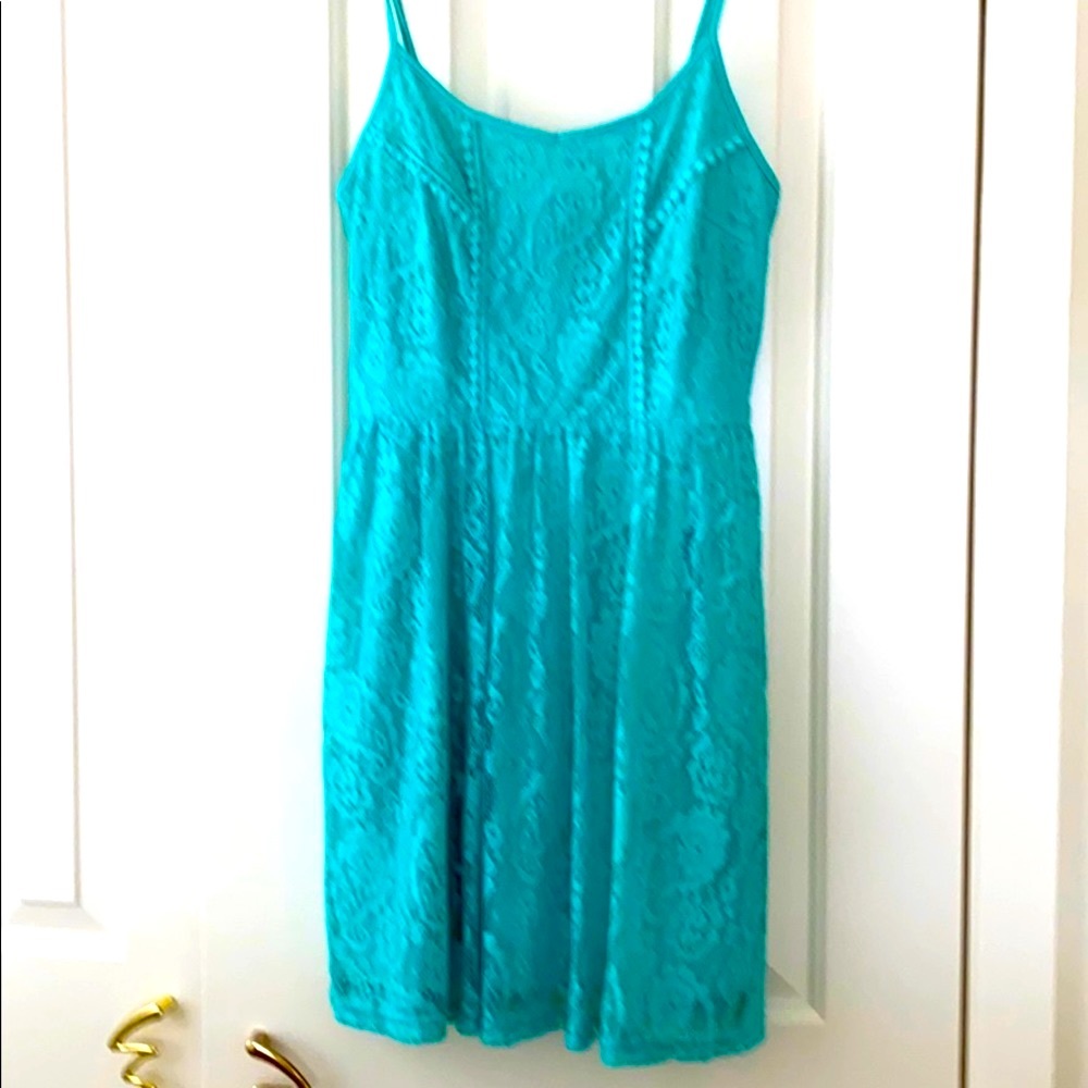 PINKY dress soft stretchy lace overlay Fully lined